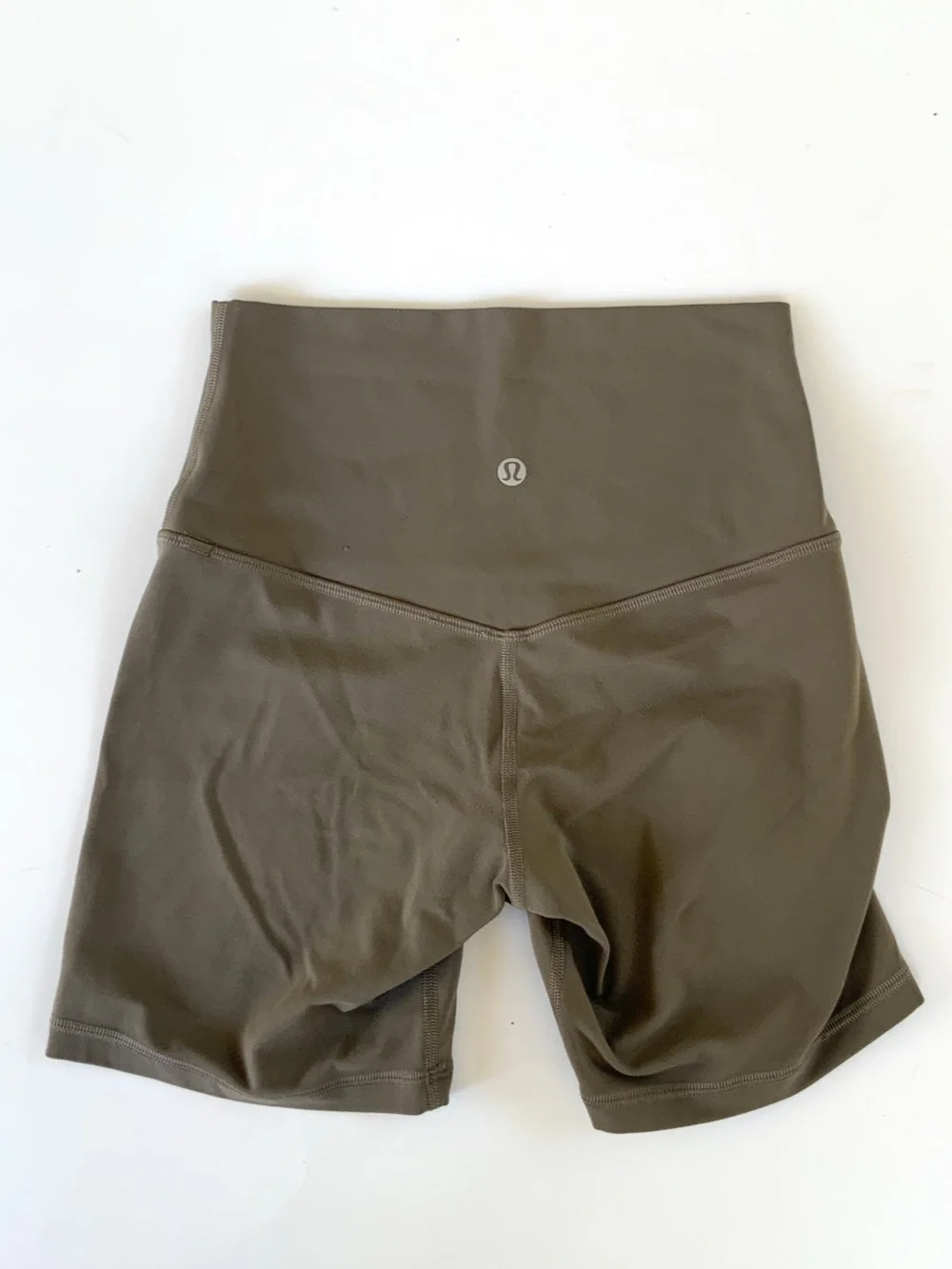 Lululemon Taupe Biker Shorts Size 4 LW7BT3S